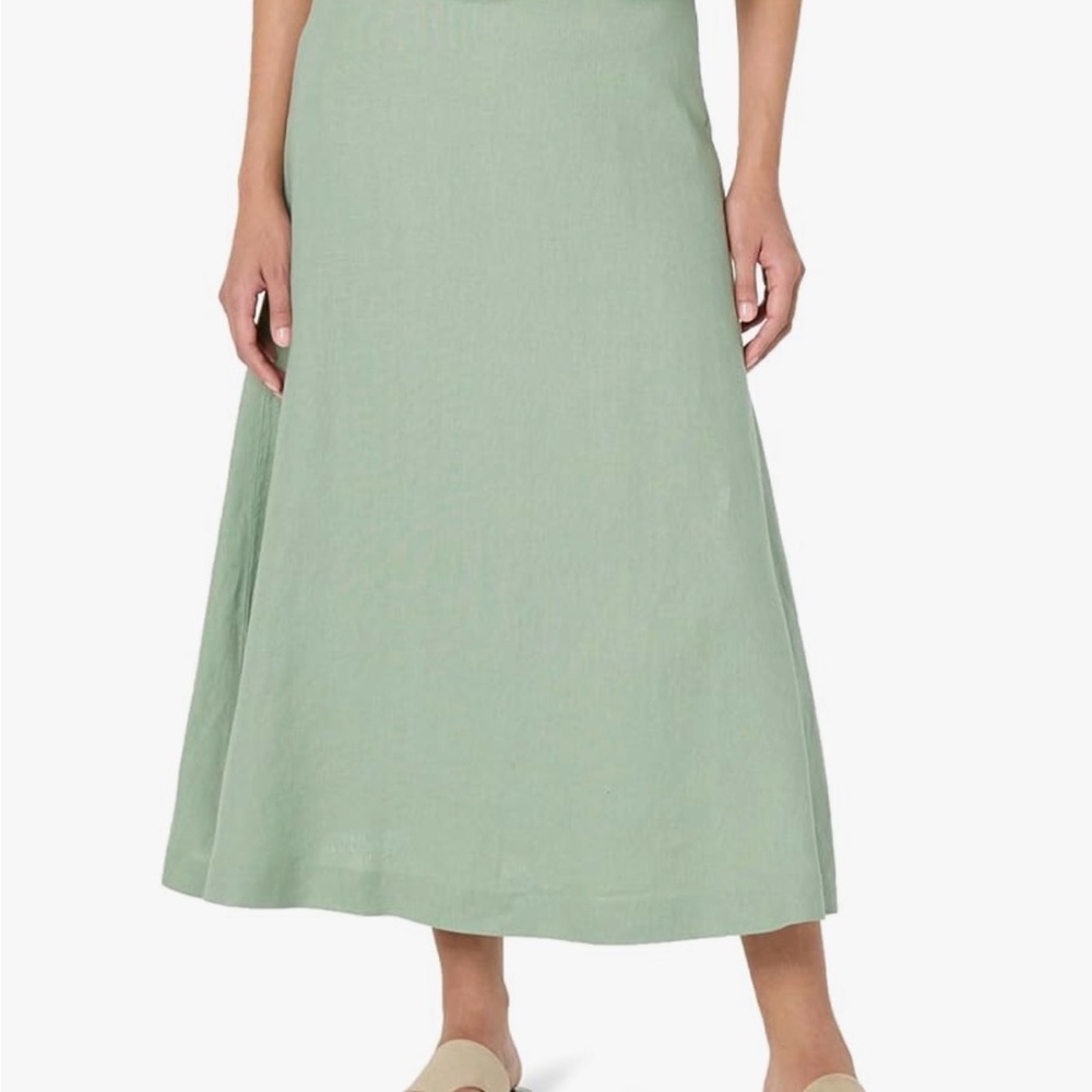 Elegant Green Midi Skirt